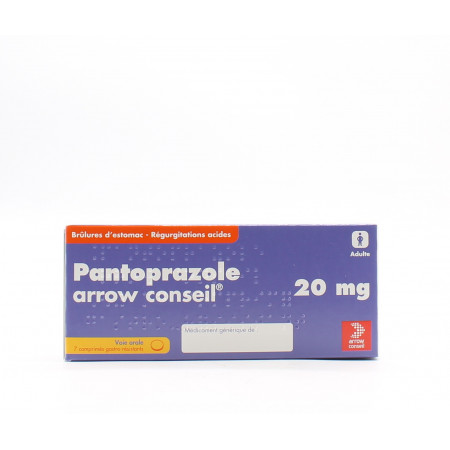 Pantoprazole Arrow Conseil 20mg 7 comprimés - Univers Pharmacie