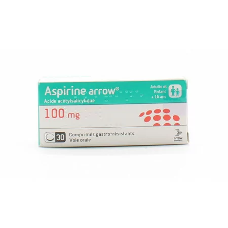 Aspirine Arrow 100mg 30 comprimés - Univers Pharmacie