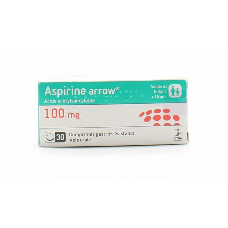 Aspirine Arrow 100mg 30 comprimés - Univers Pharmacie