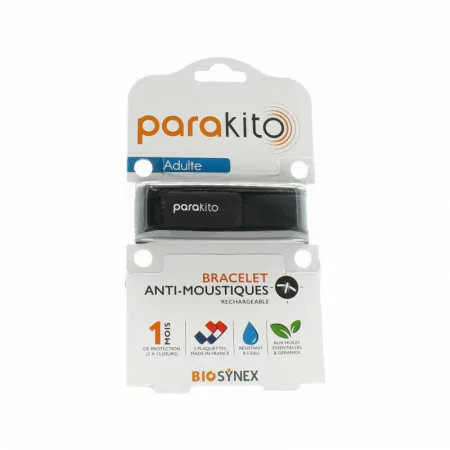 Para'kito Bracelet Anti-moustiques Noir - Univers Pharmacie