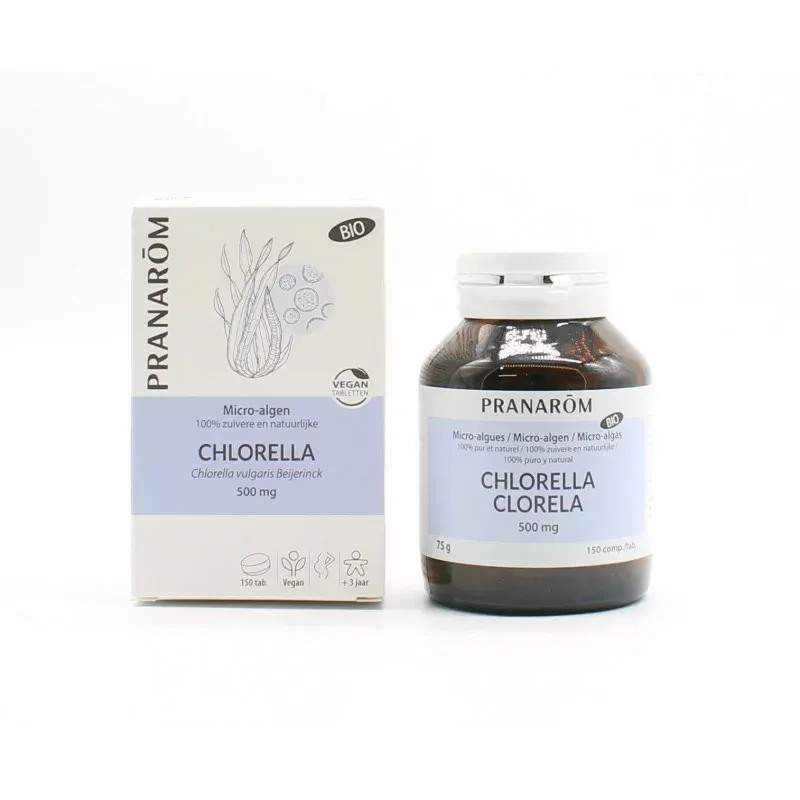 Pranarôm Chlorella 500mg Bio 150 comprimés - Univers Pharmacie