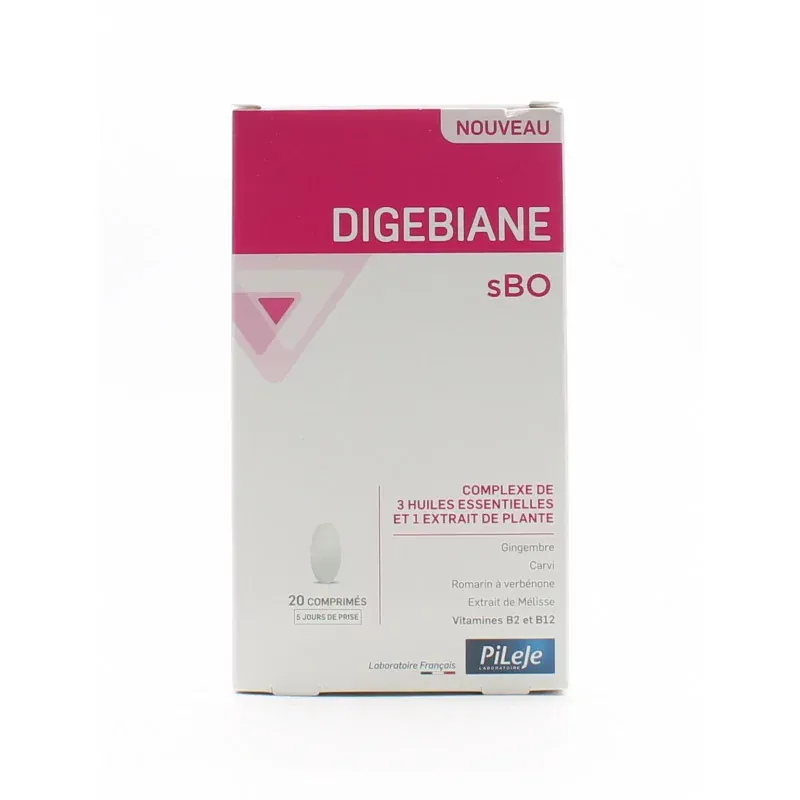 PiLeJe Digebiane sBO 20 comprimés - Univers Pharmacie