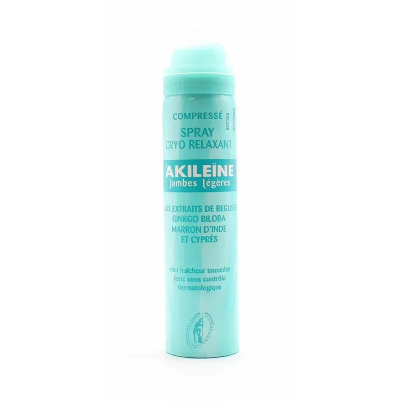 Akileine Jambes Légères Spray Cryo Relaxant 75ml - Univers Pharmacie