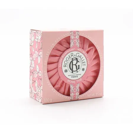 Roger & Gallet Savon Parfumé Rosé Thé 100g - Univers Pharmacie