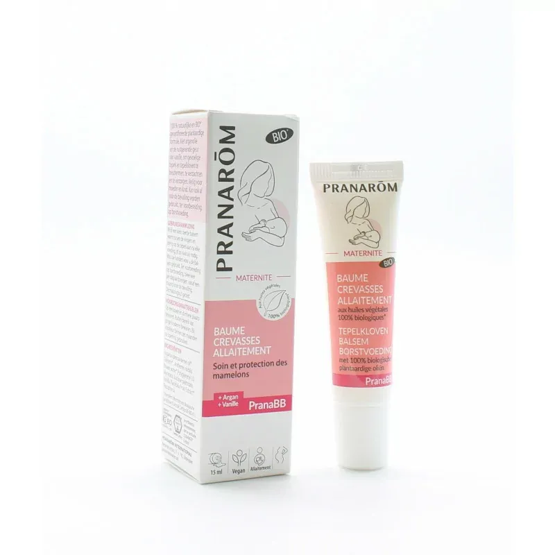 Pranarôm PranaBB Baume Crevasses Allaitement 15ml - Univers Pharmacie