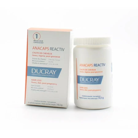 Anacaps Reactiv Chute de Cheveux 30 gélules/capsules - Univers Pharmacie