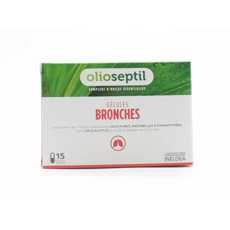 Olioseptil Bronches 15 gélules - Univers Pharmacie