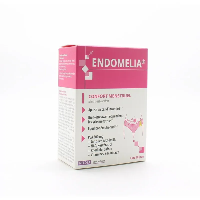 Endomelia Confort Menstruel 60 gélules - Univers Pharmacie Endomelia Confort Menstruel 60 gélules - Univers Pharmacie