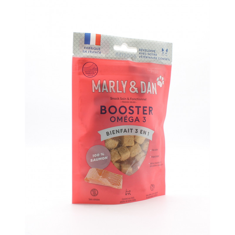 Marly & Dan Booster Oméga 3 Snack 80g - Univers Pharmacie Marly & Dan Booster Oméga 3 Snack 80g - Univers Pharmacie