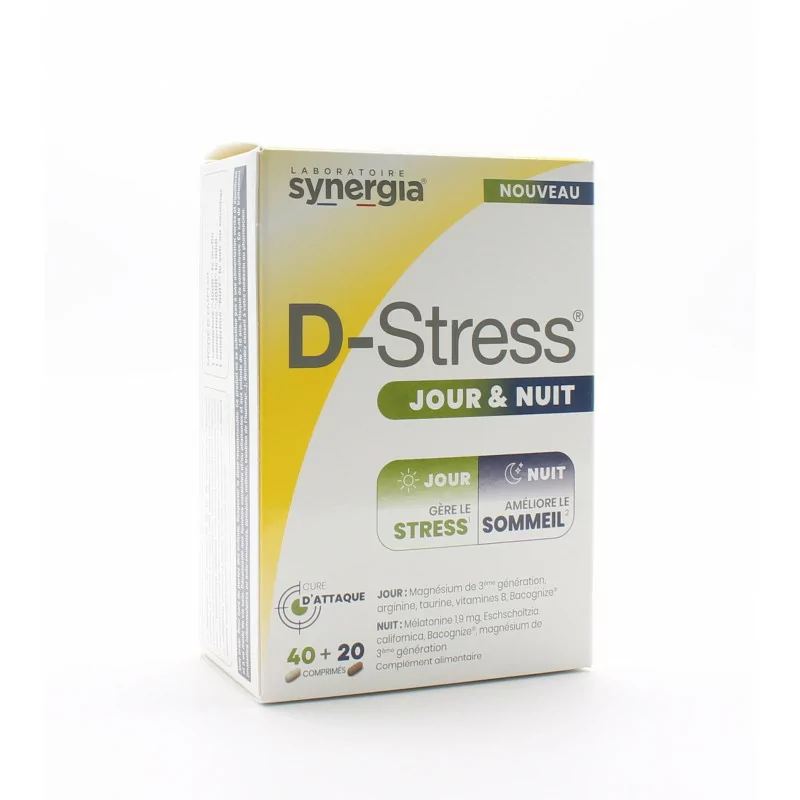 D-Stress Jour & Nuit 40 + 20 comprimés - Univers Pharmacie
