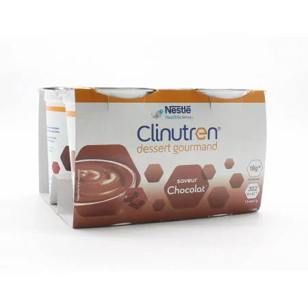 Clinutren Dessert Gourmand Saveur Chocolat 4X200g - Univers Pharmacie