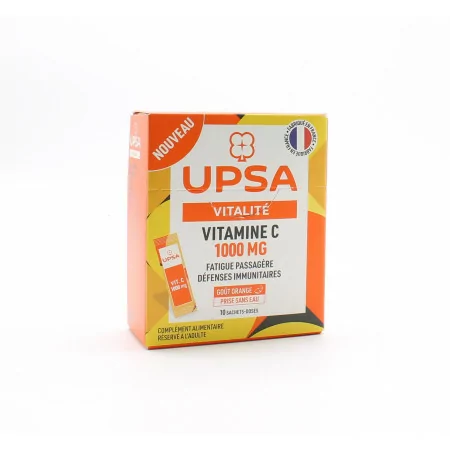 UPSA Vitalité Vitamine C 1000mg 10 sachets-doses - Univers Pharmacie