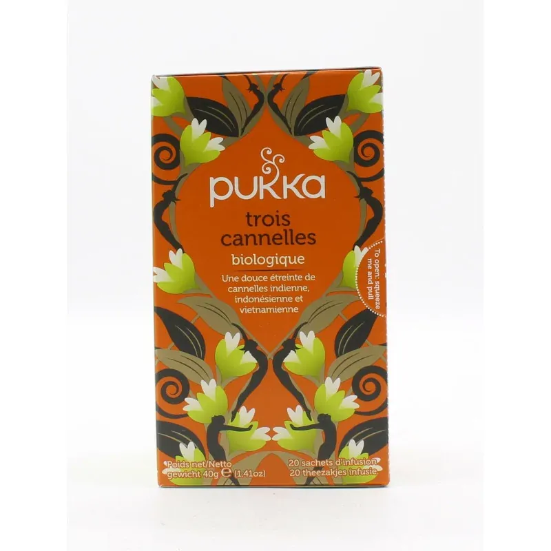 Pukka Trois Cannelles Biologique 20 sachets - Univers Pharmacie