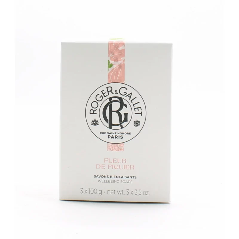 Roger&Gallet Savon Bienfaisant Fleur de Figuier 3X100g