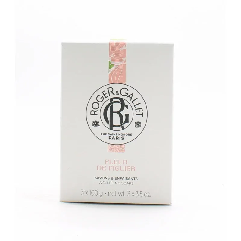 Roger&Gallet Savon Bienfaisant Fleur de Figuier 3X100g