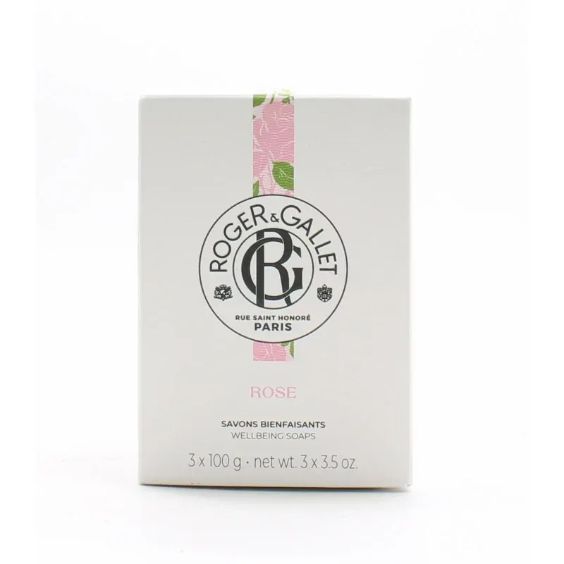Roger&Gallet Savon Bienfaisant Rose 3X100g