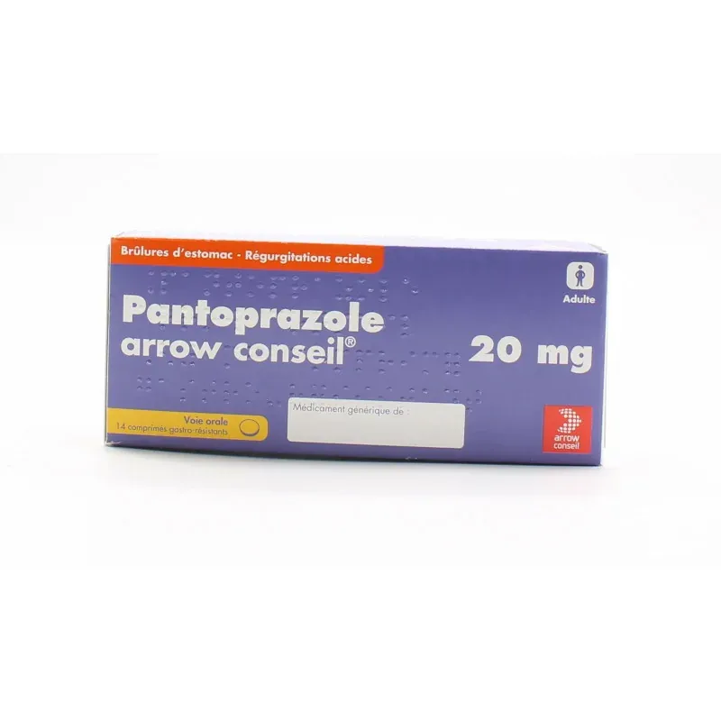 Pantoprazole Arrow Conseil 20mg 14 comprimés - Univers Pharmacie