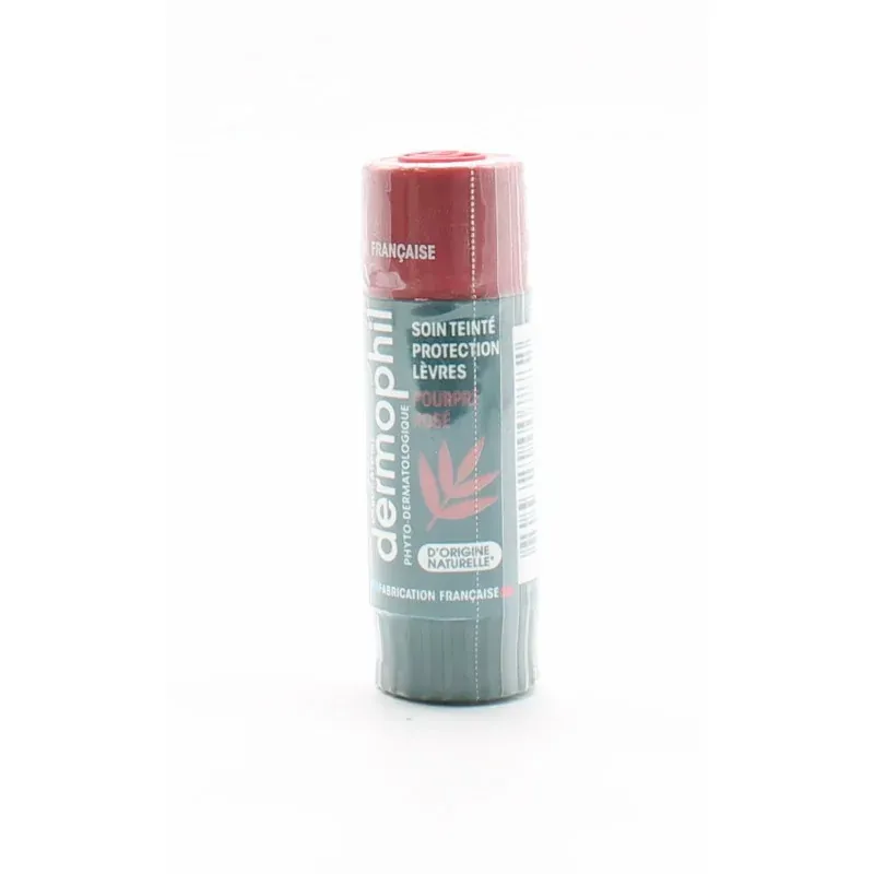 Dermophil Soin Teinté Protection Lèvres Pourpre Rosé 4g