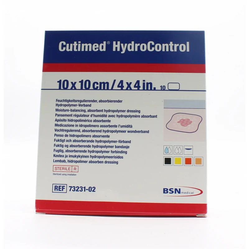 Cutimed HydroControl Pansement Régulateur 10cmX10cm X10