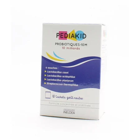 Pediakid Probiotiques-10M Goût Neutre 10 sachets - Univers Pharmacie