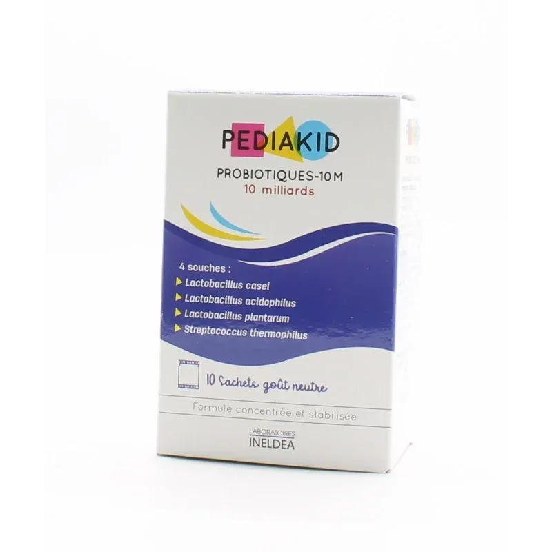 Pediakid Probiotiques-10M Goût Neutre 10 sachets - Univers Pharmacie Pediakid Probiotiques-10M Goût Neutre 10 sachets - Univers Pharmacie