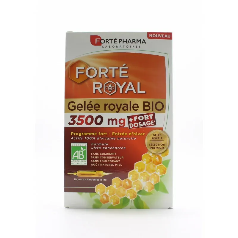 Forté Pharma Forté Royal Gelée Royale Bio 3500mg 10 ampoules