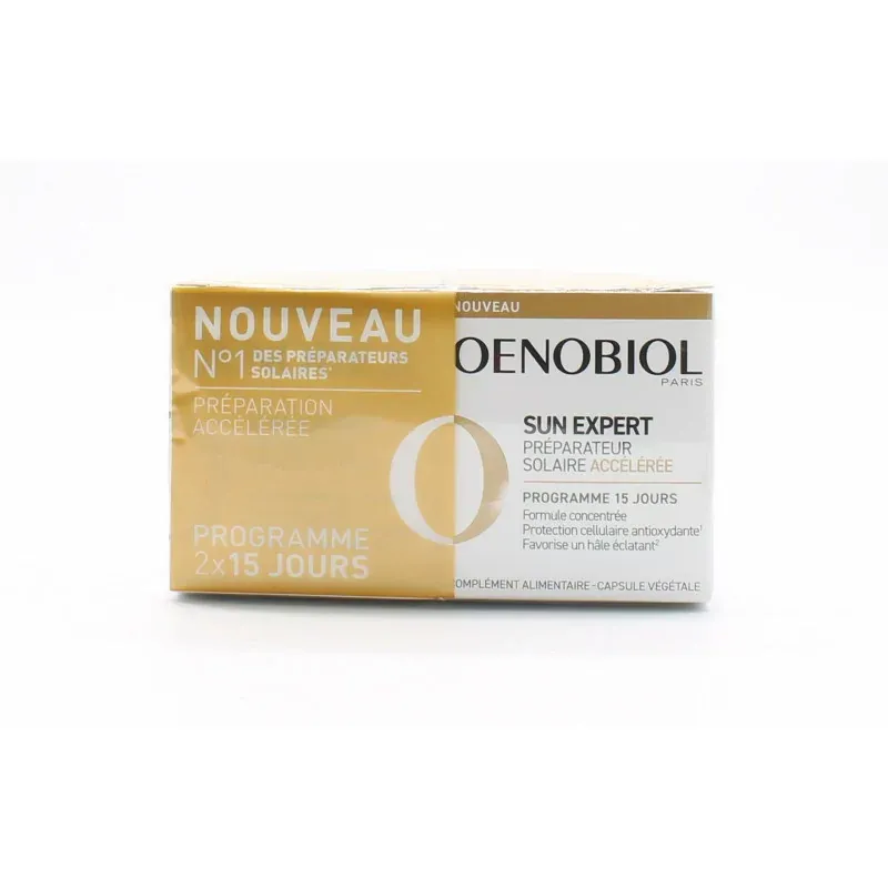 Oenobiol Sun Expert Préparateur Solaire Accélérée 2X15 capsules