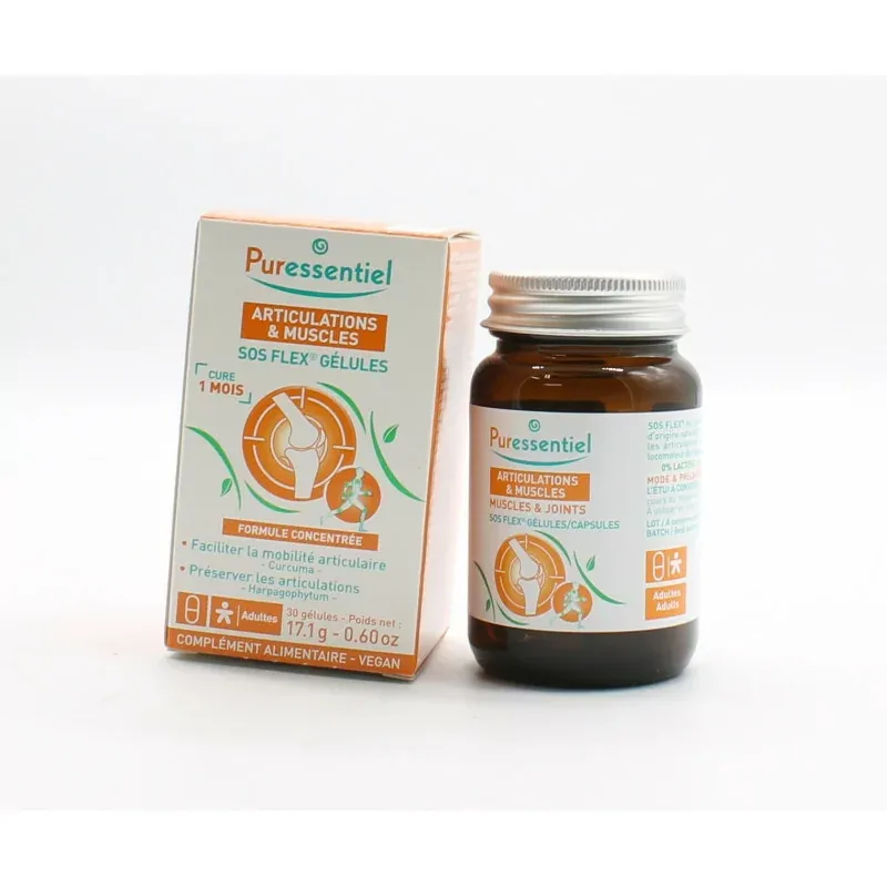 Puressentiel Muscles & Joints SOS Flex 30 capsules - Univers Pharmacie