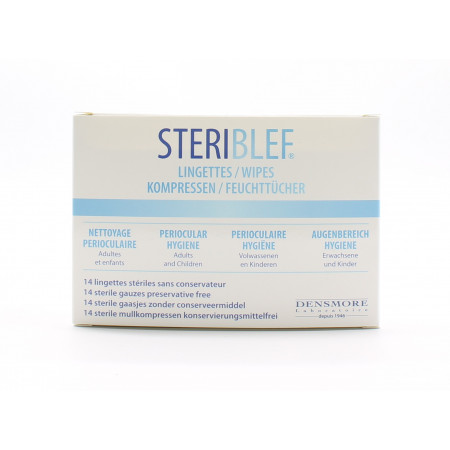 Steriblef Lingettes Nettoyage Périoculaire X14