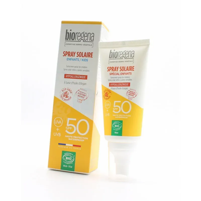 Bioregena Spray Solaire Bio Enfant SPF50 90ml - Univers Pharmacie
