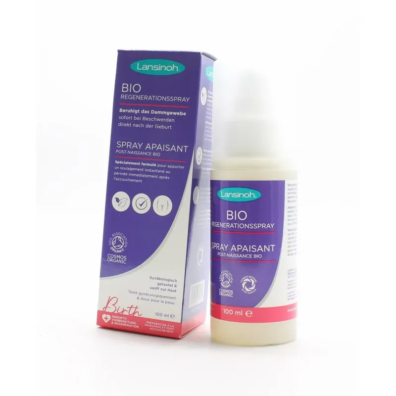 Lansinoh Spray Apaisant Post-naissance Bio 100ml - Univers Pharmacie