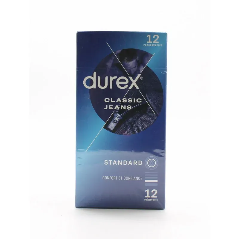 Durex Préservatifs Classic Jeans X12 - Univers Pharmacie