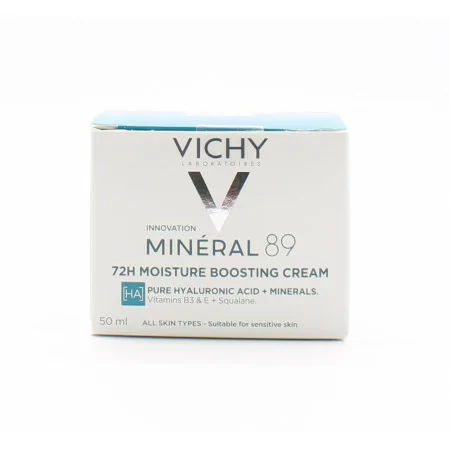 Vichy Mineral 89 Crème Légère Boost d'Hydratation 72h 50ml - Univers Pharmacie