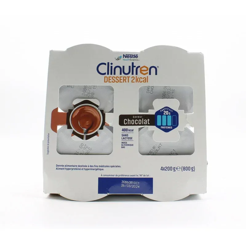 Clinutren Dessert 2kcal Saveur Chocolat 4X200g