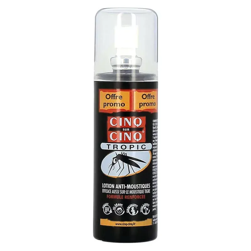Cinq Sur Cinq Tropic Lotion Anti-Moustiques 100ml - Univers Pharmacie
