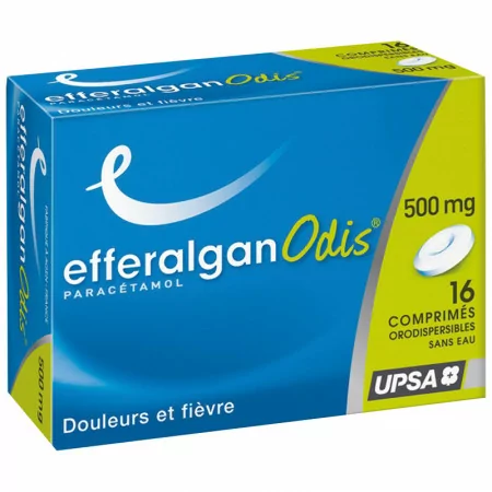 Efferalgan 500mg sans eau 16 comprimés - Univers Pharmacie