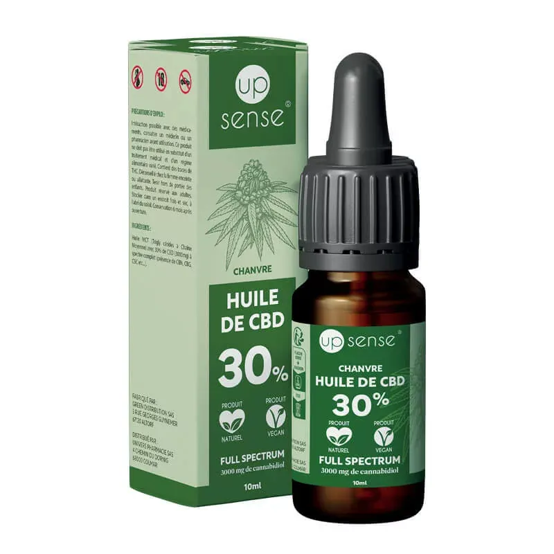 Up Sense Huile de CBD 30% 10ml - Univers Pharmacie