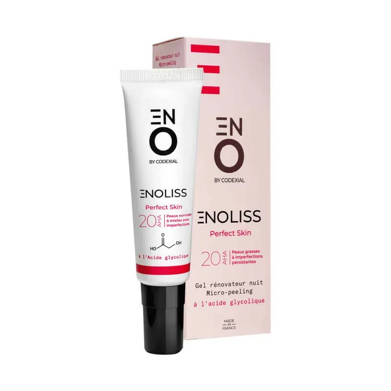 Enoliss Perfect Skin 20 AHA Gel Rénovateur Nuit Micro-peeling 30ml - Univers Pharmacie