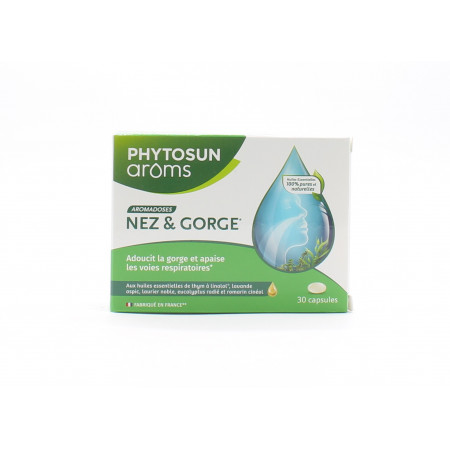 Phytosun Aroms Aromadoses Nez et Gorge 30 capsules - Univers Pharmacie