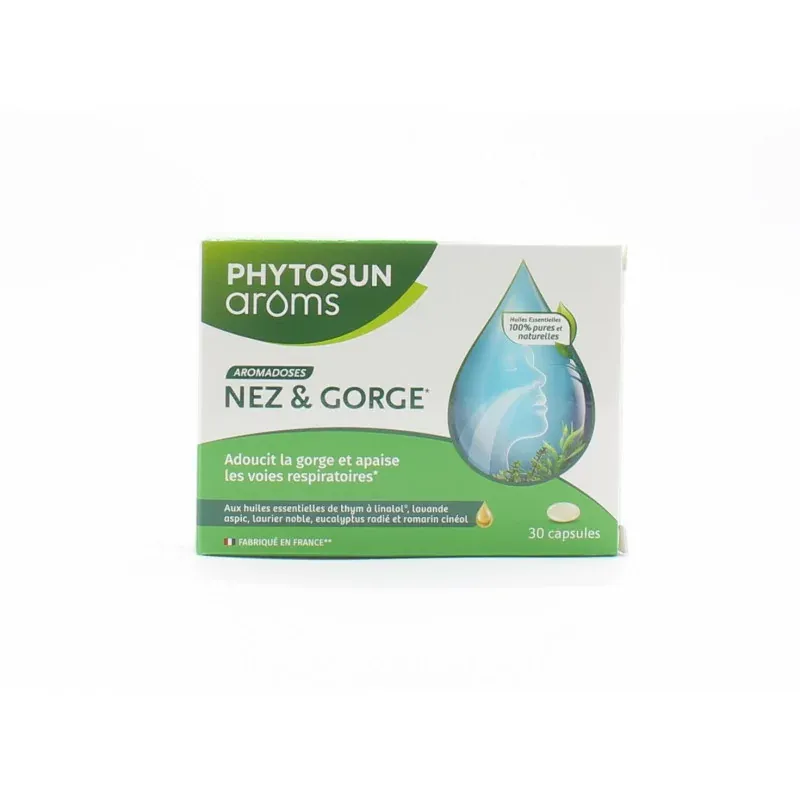Phytosun Aroms Aromadoses Nez et Gorge 30 capsules - Univers Pharmacie