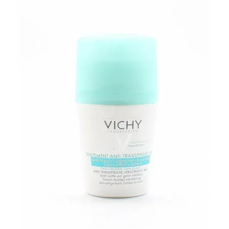Vichy Traitement Anti-Transpirant 48h Anti-traces blanches et jaunes 50ml - Univers Pharmacie