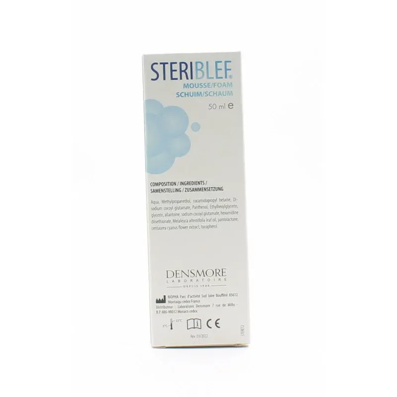 Steriblef Mousse Paupières & Cils 50ml - Univers Pharmacie