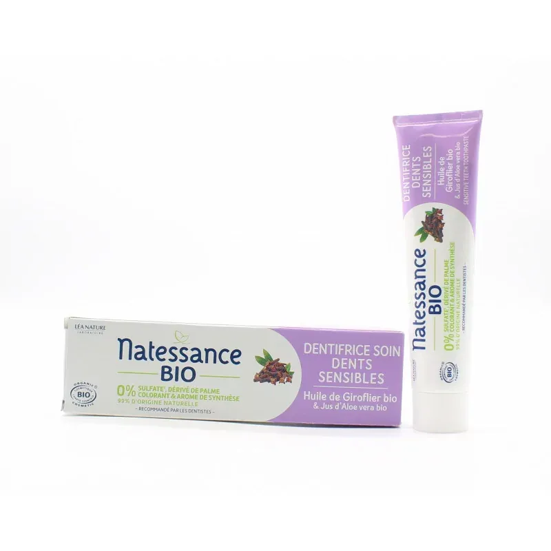 Natessance Bio Dentifrice Soin Dents Sensibles 75ml