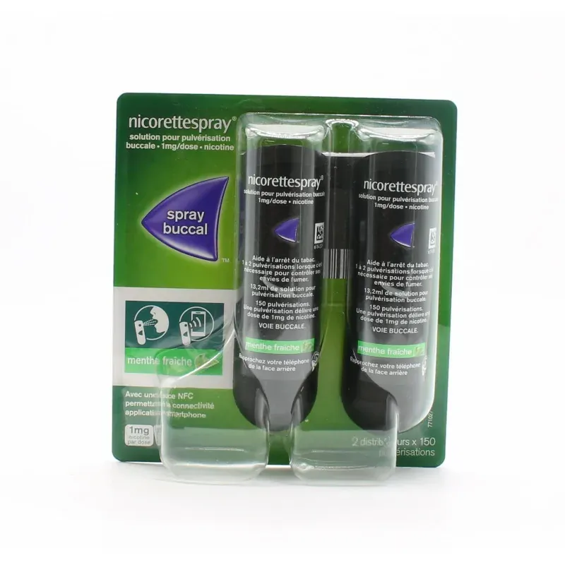 Nicorettespray 1mg/dose 2 flacons - Univers Pharmacie