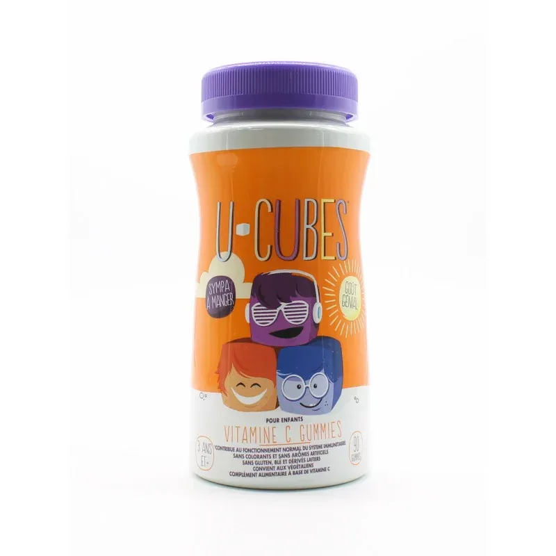Solgar U-Cubes Vitamine C 3 ans et + 90 gummies -Univers Pharmacie