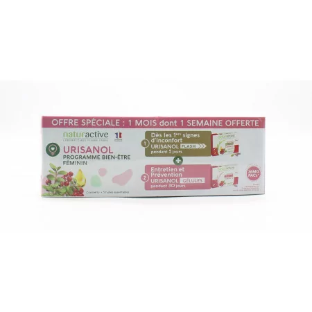 Naturactive Urisanol Programme Bien-être Féminin 1 mois gélules + capsules - Univers Pharmacie