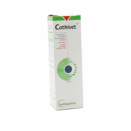 Vetoquinol Cothivet Antiseptique Cicatrisant 30ml - Univers Pharmacie