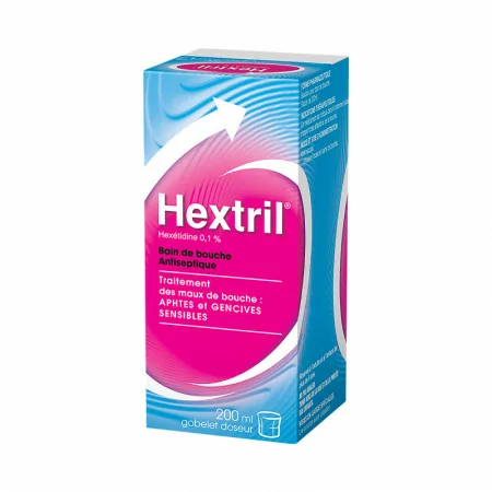 Hextril 0,1% Bain de Bouche 200ml - Univers Pharmacie