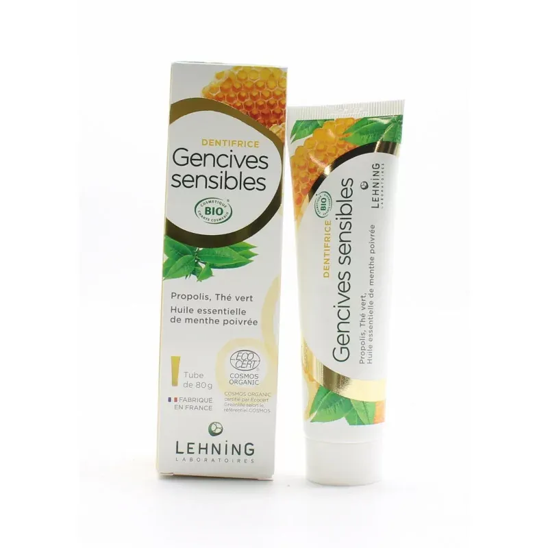 Lehning Dentifrice Gencives Sensibles Bio 80g