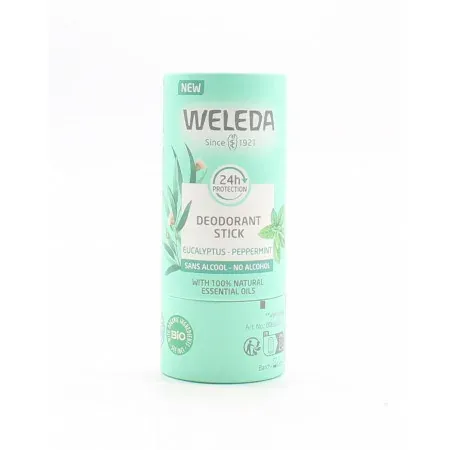 Weleda Déodorant Stick Bio Eucalyptus Menthe Poivrée 50g  - Univers Pharmacie